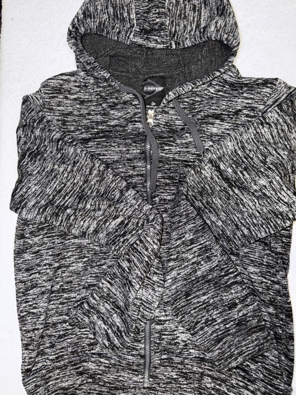 DUSKO Women's Gray Marled Hoodie Jacket